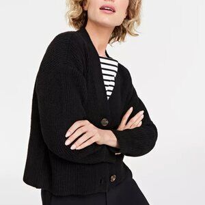 Black Button Down Cardigan